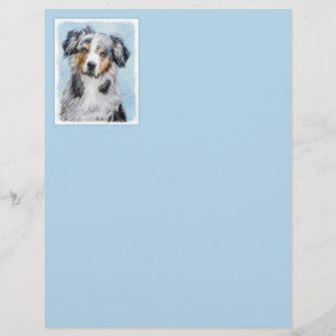 Miniature American Shepherd Painting - Dog Art