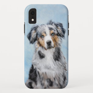 Miniature American Shepherd Painting - Dog Art Case-Mate iPhone Case