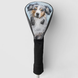 Miniature American Shepherd Painting - Dog Art Golf Head Cover
