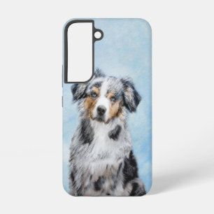 Miniature American Shepherd Painting - Dog Art Samsung Galaxy Case