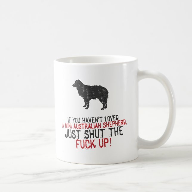 Miniature Australian Shepherd Coffee Mug (Right)