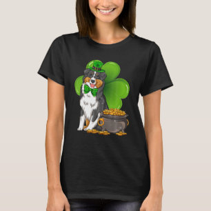 Miniature Australian Shepherd Dog Irish Leprechaun T-Shirt