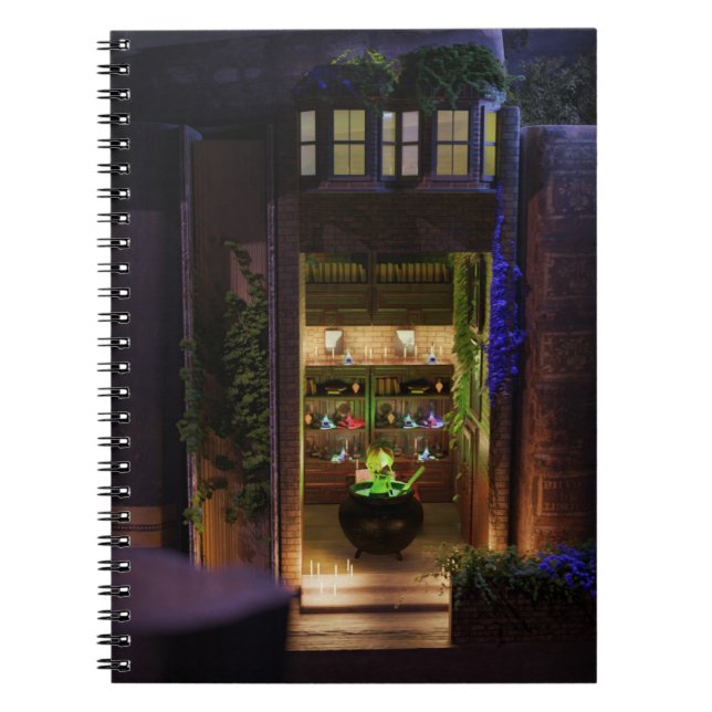 Miniature book nook diorama - caldron boil me (Front)
