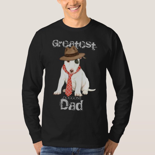 Miniature Bull Terrier Dad T-Shirt (Front)