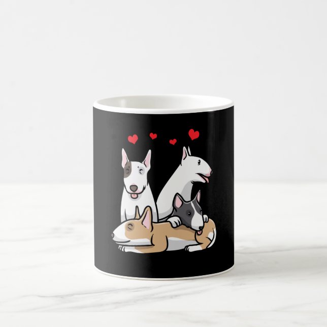Miniature Bull Terrier Dog Coffee Mug (Center)