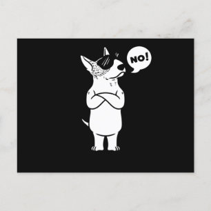 Miniature Bull Terrier Dog Postcard