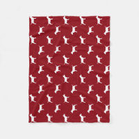 Miniature Bull Terrier Dog Silhouettes Pattern