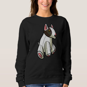 Miniature Bull Terrier Dog Stuffed Animal Sweatshirt