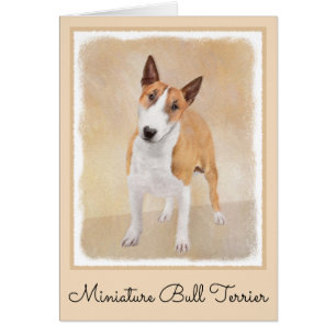 Miniature Bull Terrier Painting - Cute Original Do