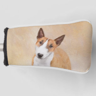 Miniature Bull Terrier Painting - Cute Original Do Golf Head Cover