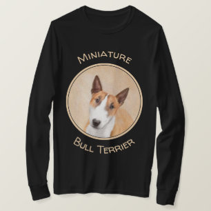 Miniature Bull Terrier Painting - Cute Original Do T-Shirt