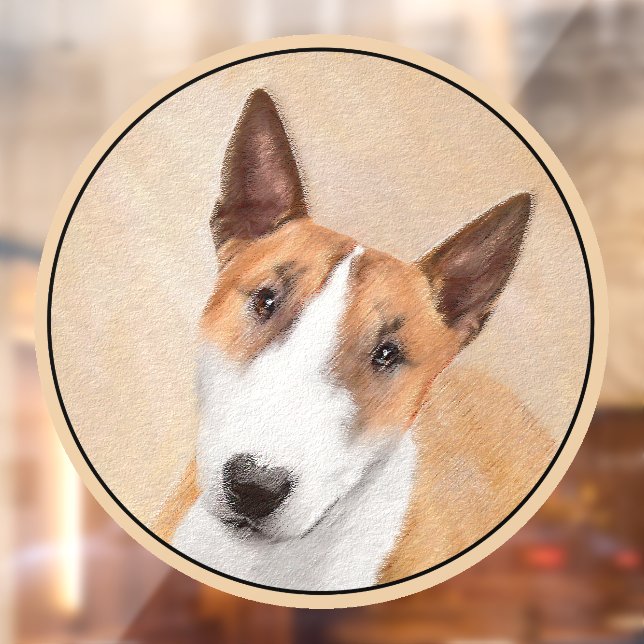 Miniature Bull Terrier Painting - Original Dog Art (Sheet 2)