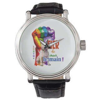 Miniature Bullterrier dog Watch