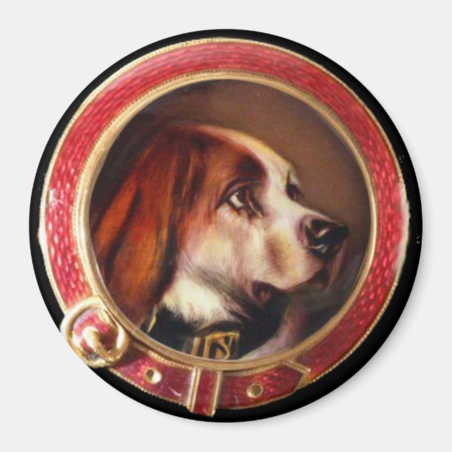 MINIATURE DOG PORTRAITS Bloodhound Magnet (Front)