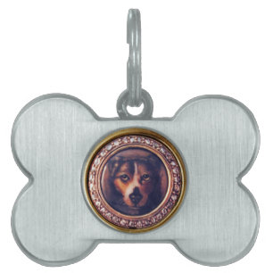 MINIATURE DOG PORTRAITS Pincher Pet ID Tag