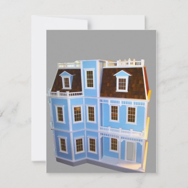 Miniature dollhouse note card (Front)