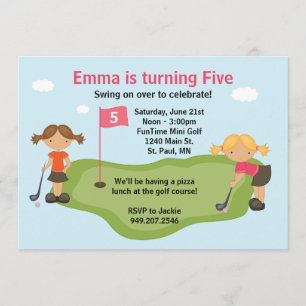 Miniature Golf Party Invitation