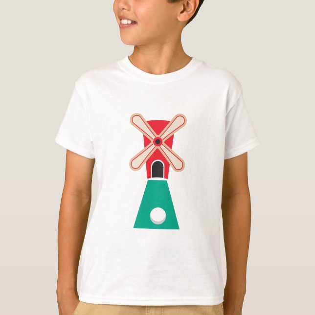 miniature golf windmill T-Shirt (Front)