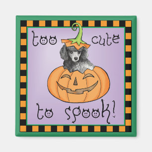 Miniature Halloween Poodle Magnet