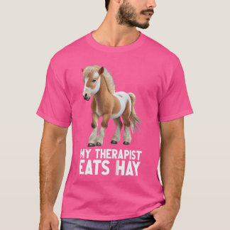 Miniature Horse Mini Horse Pet Tiny Horse Lover Po T-Shirt