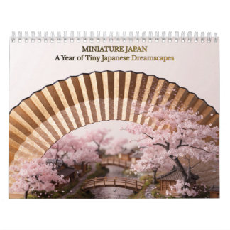  Miniature Japan Four Seasons Japanese Dioram Calendar