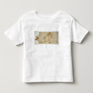 Miniature Nautical Map of the Central Mediterranea Toddler T-Shirt