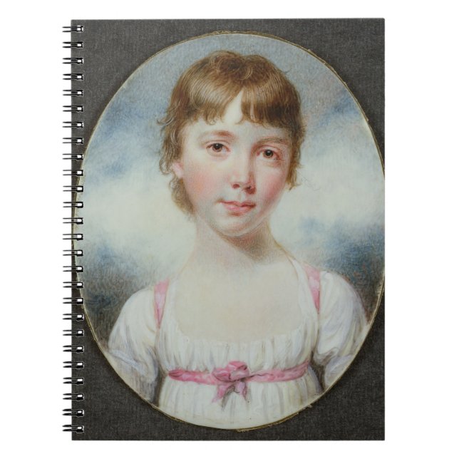 Miniature of a young girl notebook (Front)