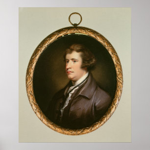 Miniature of Edmund Burke, 1795 Poster