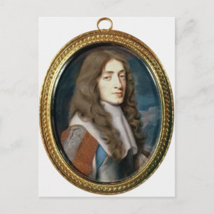 Miniature of James II as the Duke of York, 1661 Postcard