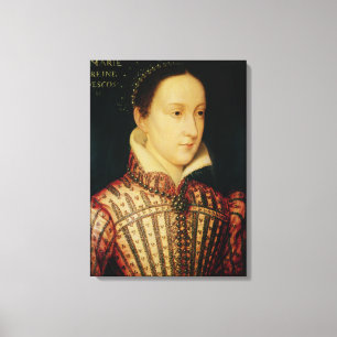 Miniature of Mary Queen of Scots, c.1560 Canvas Print