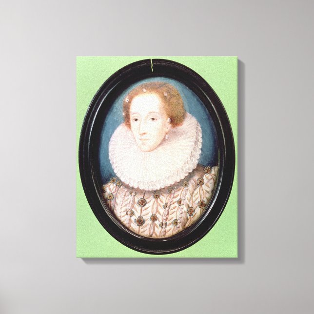 Miniature of Queen Elizabeth I Canvas Print (Front)