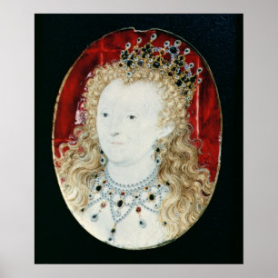 Miniature of Queen Elizabeth I Poster