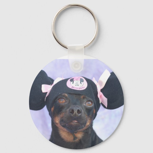 Miniature Pincher 2 Key Ring (Front)