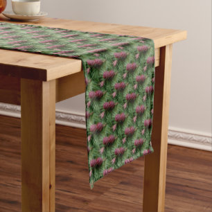 Miniature Pine Cones Nature Pattern Short Table Ru Runner