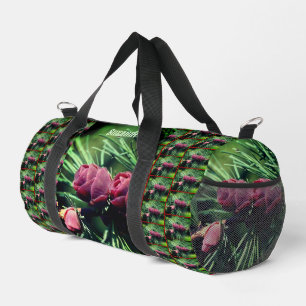 Miniature Pine Cones Personalised Duffle Bag