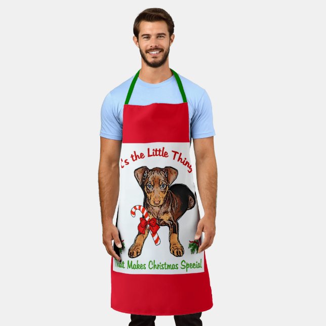 Miniature Pinscher Apron (Worn)