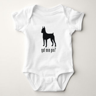 Miniature Pinscher Baby Bodysuit