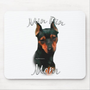 Miniature Pinscher (blk) Mum 2 Mouse Pad
