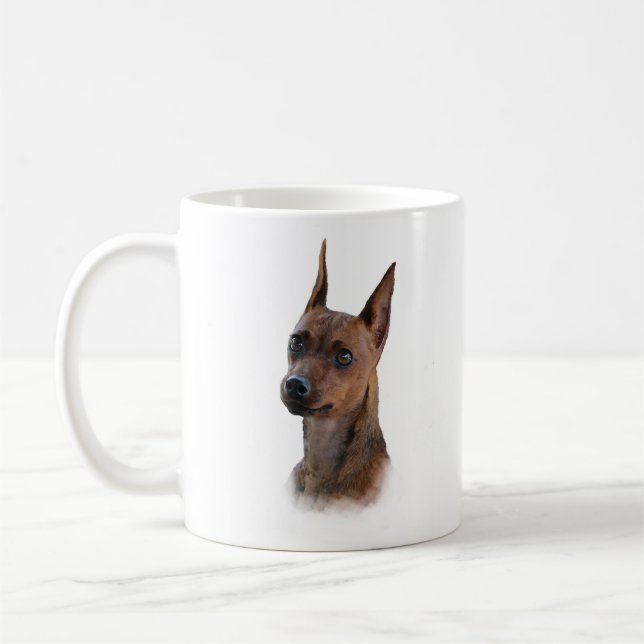 Miniature Pinscher Coffee Mug (Left)