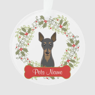 Miniature Pinscher Customisable Ornament