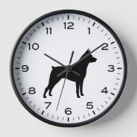 Miniature Pinscher Dog Breed Silhouette MinPin