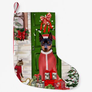 Miniature Pinscher Dog Christmas Small Christmas Stocking