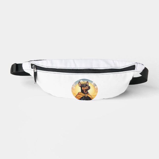 Miniature Pinscher Dog King   Bum Bags (Front)