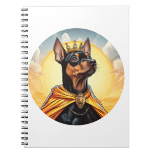 Miniature Pinscher Dog King Notebook