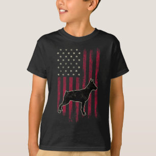 Miniature Pinscher Dog Lovers American Flag 4th Of T-Shirt