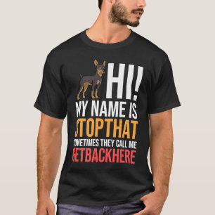 Miniature Pinscher Dog Puppies Owner 2 T-Shirt