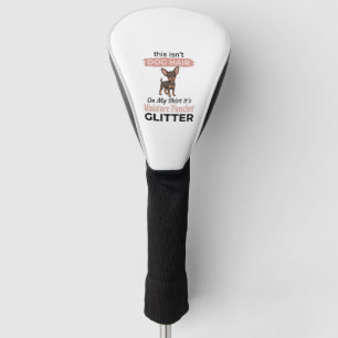 Miniature Pinscher Glitter Funny Dog Shirt Design_ Golf Head Cover