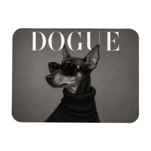 Miniature Pinscher Luxury Fashion Dog Portrait Fle Magnet