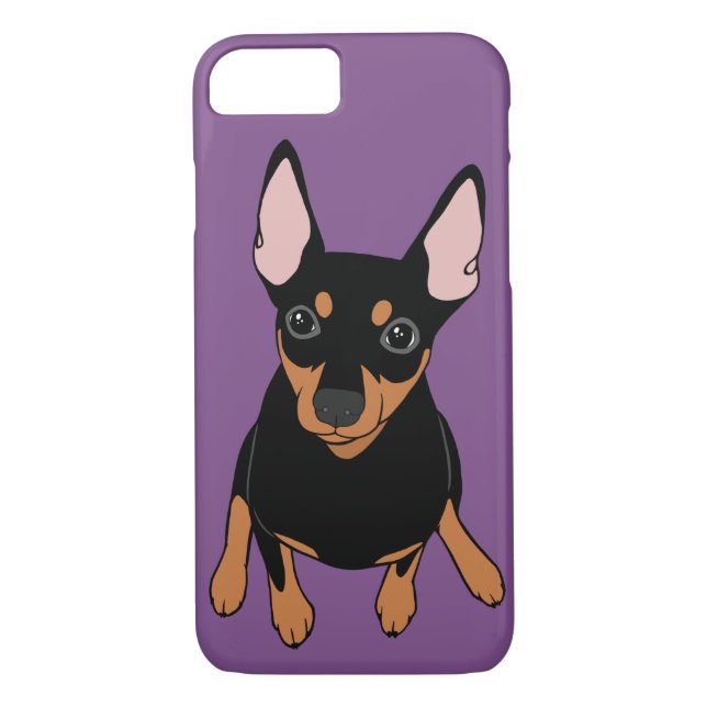Miniature Pinscher Min Pin Apple iPhone 8/7 Case (Back)