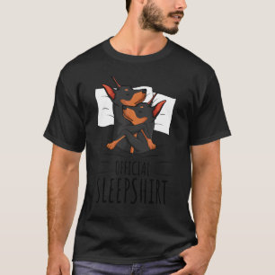 Miniature Pinscher Official Sleep Min Pin Dog T-Shirt